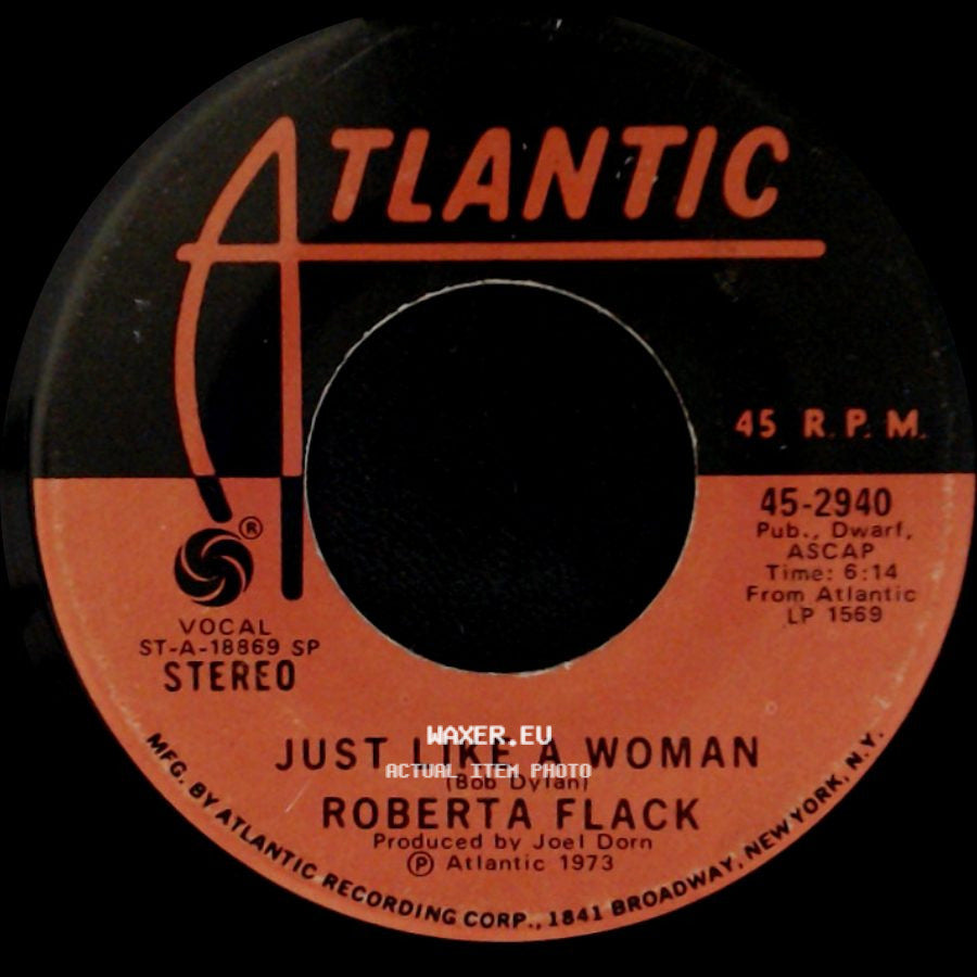 Roberta Flack - Just Like A Woman / Killing Me Softly With His Song side A