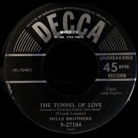 Mills Brothers - Why Fight The Feeling / The Tunnel Of Love side B