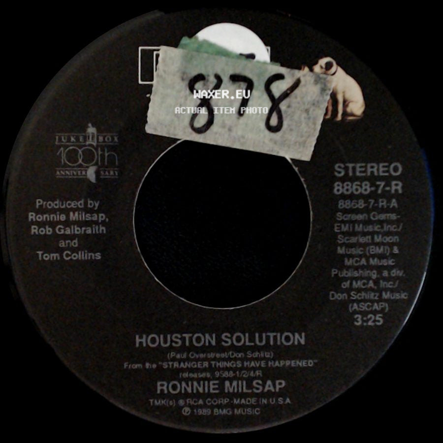 Ronnie Milsap - Houston Solution / If You Don't Want Me To side A