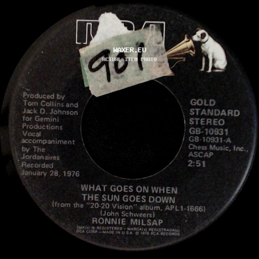 Ronnie Milsap - What Goes On When The Sun Goes Down / (I'm A) Stand By My Woman Man side A
