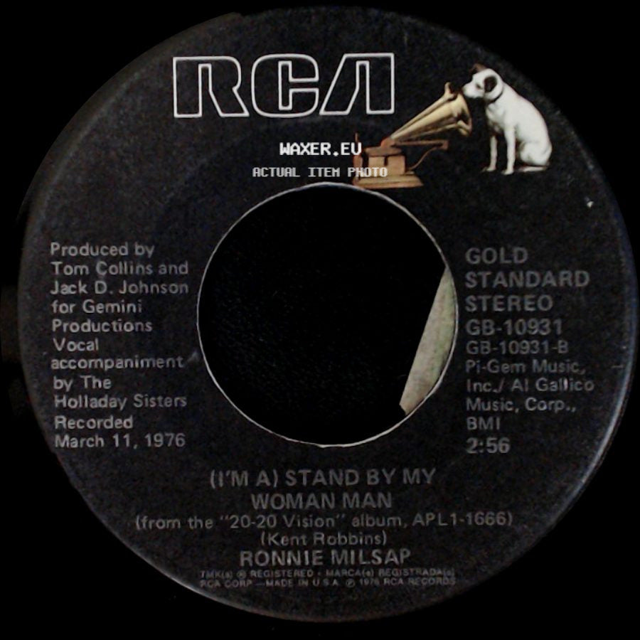 Ronnie Milsap - What Goes On When The Sun Goes Down / (I'm A) Stand By My Woman Man side B