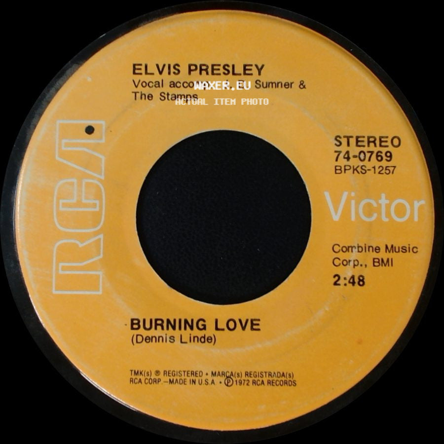Elvis Presley - Burning Love / It's A Matter Of Time side A