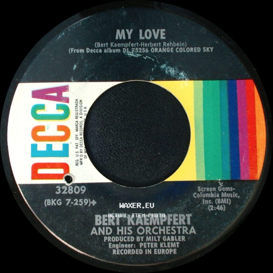Bert Kaempfert And His Orchestra - In Apple Blossom Time / My Love side B