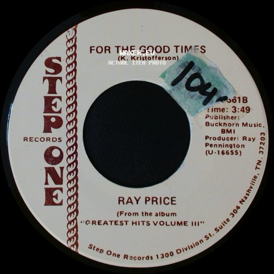 Ray Price - Please Don't Talk About Me When I'm Gone / For The Good Times side B