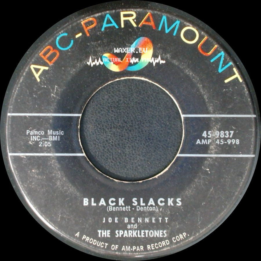 Joe Bennett And The Sparkletones - Black Slacks / Boppin' Rock Boogie side A