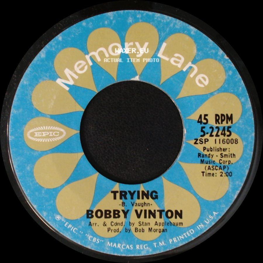 Bobby Vinton - Unchained Melody / Trying side B