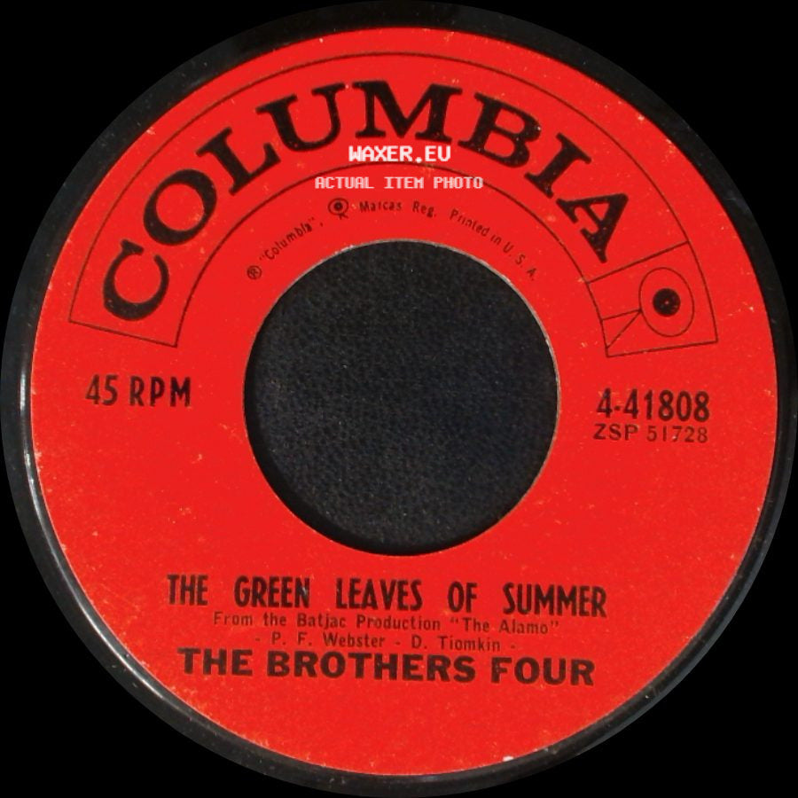 The Brothers Four - Beautiful Brown Eyes / The Green Leaves Of Summer side B