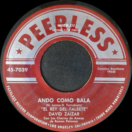 David Zaizar - Ando Como Bala / Amigos Me Acuerdo side A