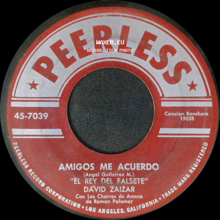 David Zaizar - Ando Como Bala / Amigos Me Acuerdo side B