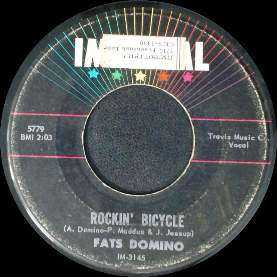 Fats Domino - What A Party / Rockin' Bicycle side B