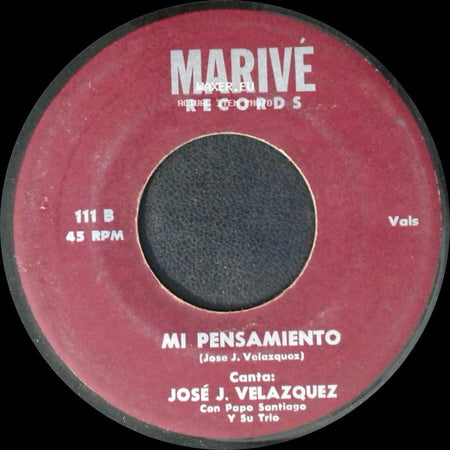 José J. Velazquez - Herida Incurable / Mi Pensamiento side B