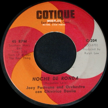 Joey Pastrana And Orchestra Con Chivirico Davila - Chumbambe / Noche De Ronda side B