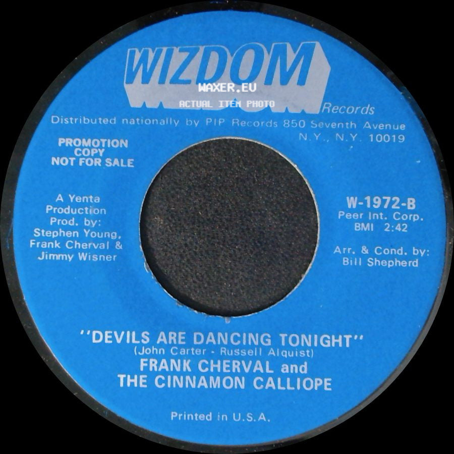 Frank Cherval And The Cinnamon Calliope - I Wish I Were A Child / Devils Are Dancing Tonight side B