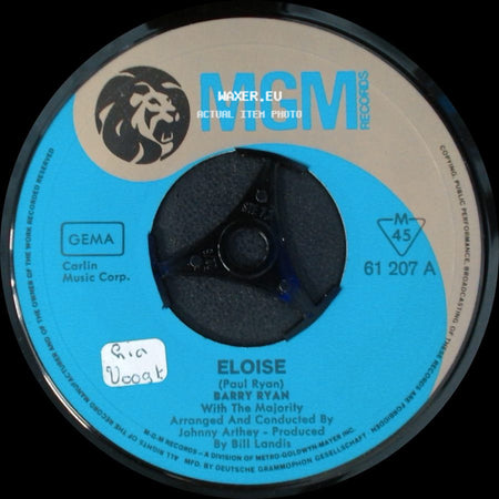 Barry Ryan - Eloise / Love I Almost Found You side A