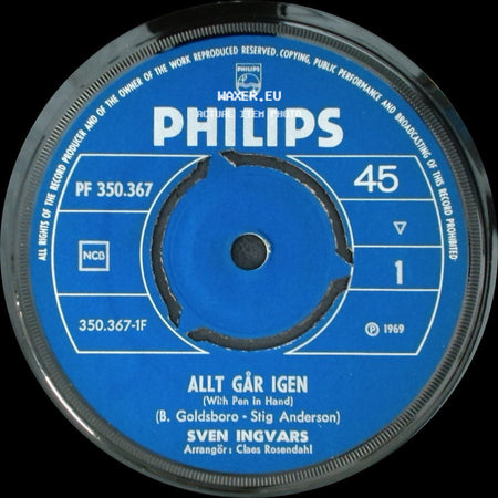 Sven Ingvards - Allt Går Igen / Ingen Shejk Är Jag (Ich Bin Kein Lord) side A