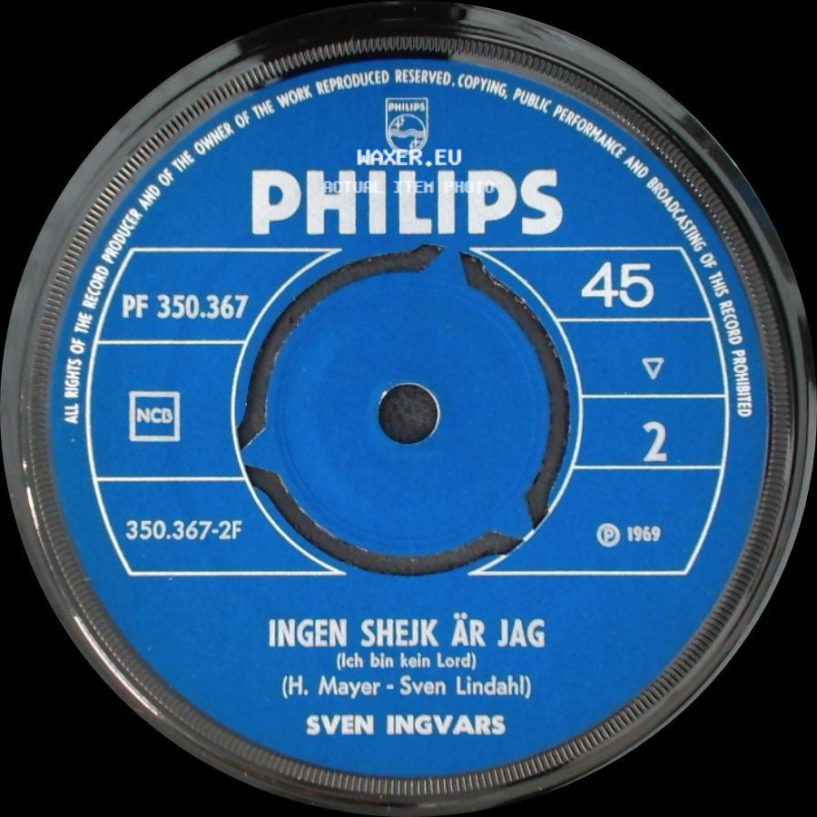 Sven Ingvards - Allt Går Igen / Ingen Shejk Är Jag (Ich Bin Kein Lord) side B