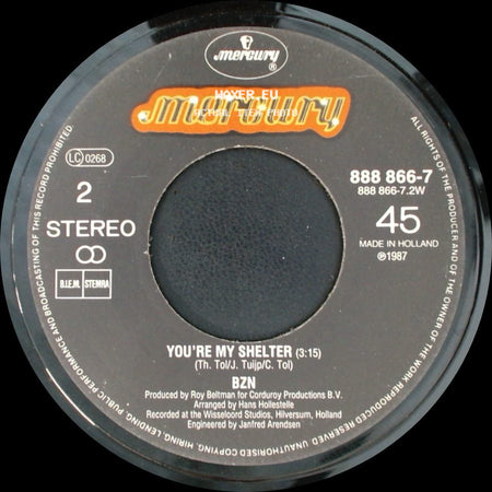 Bzn - Amore / You're My Shelter side B