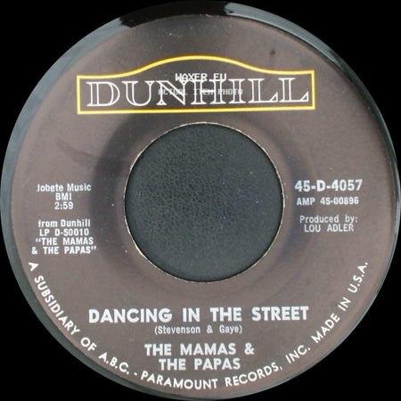 The Mamas & The Papas - Dancing In The Street / Words Of Love side A