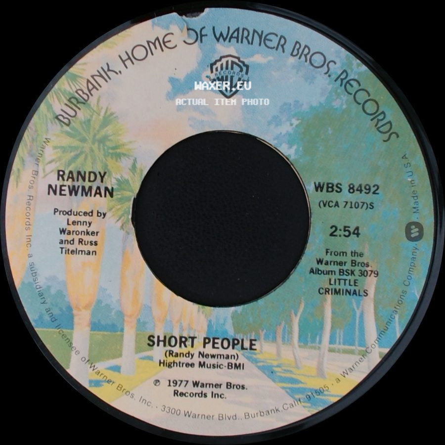 Randy Newman - Old Man On The Farm / Short People side B