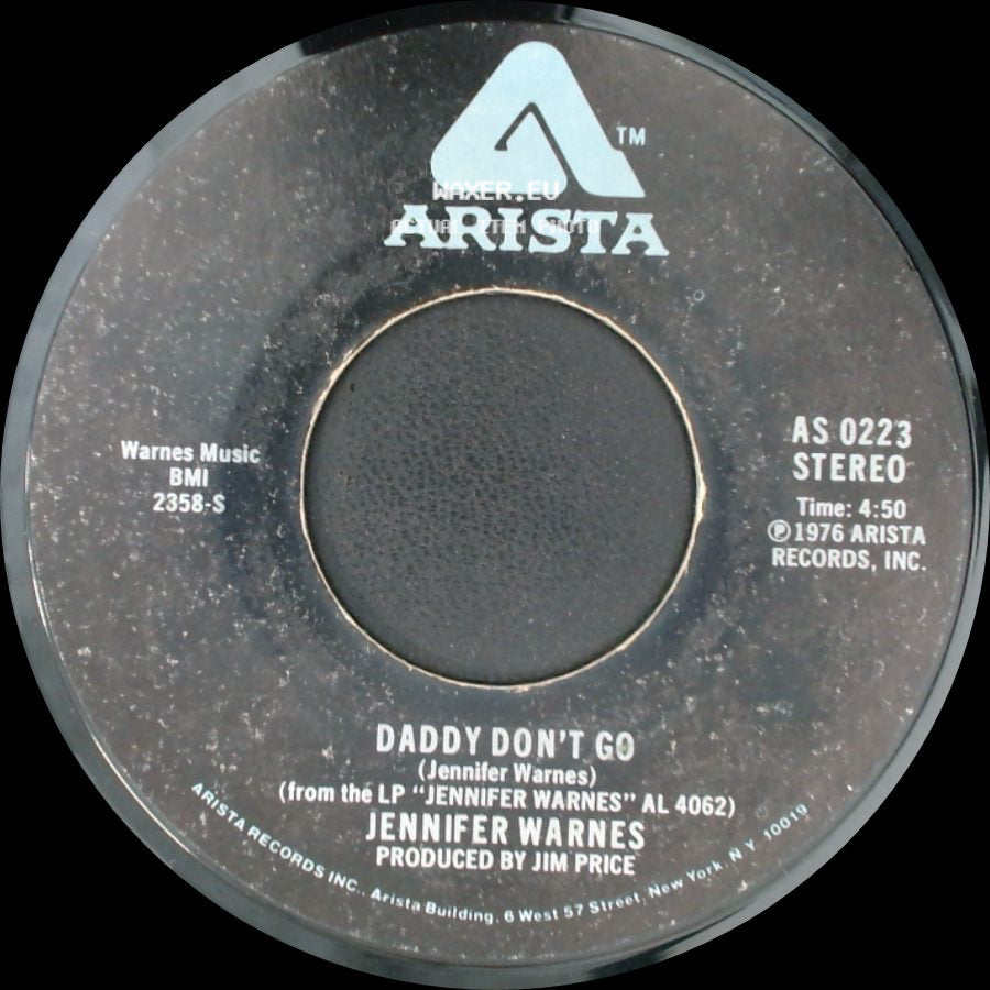 Jennifer Warnes - Daddy Don't Go / Right Time Of The Night side A