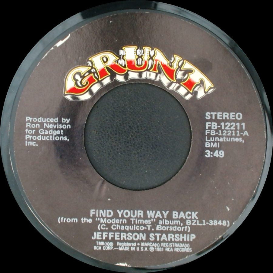 Jefferson Starship - Find Your Way Back / Modern Times side A