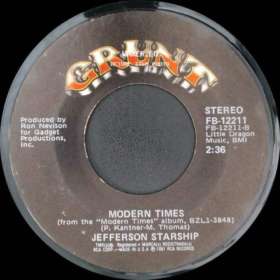 Jefferson Starship - Find Your Way Back / Modern Times side B