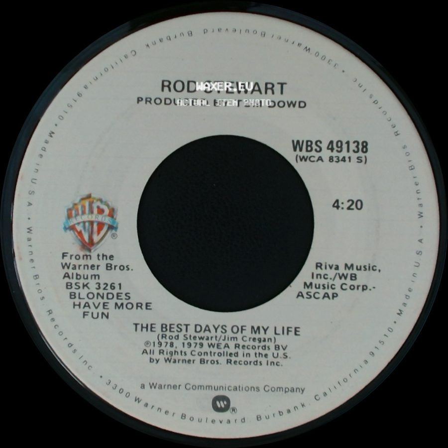 Rod Stewart - The Best Days Of My Life / I Don't Want To Talk About It side A
