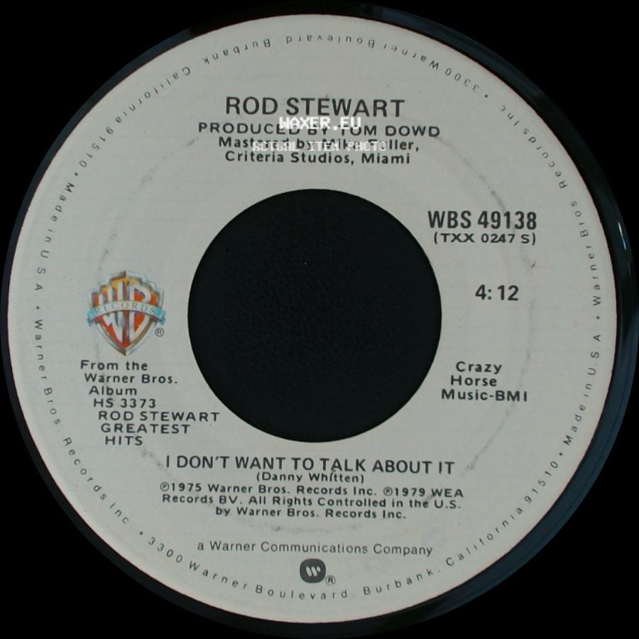 Rod Stewart - The Best Days Of My Life / I Don't Want To Talk About It side B