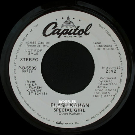 Flash Kahan - Special Girl / Special Girl side B