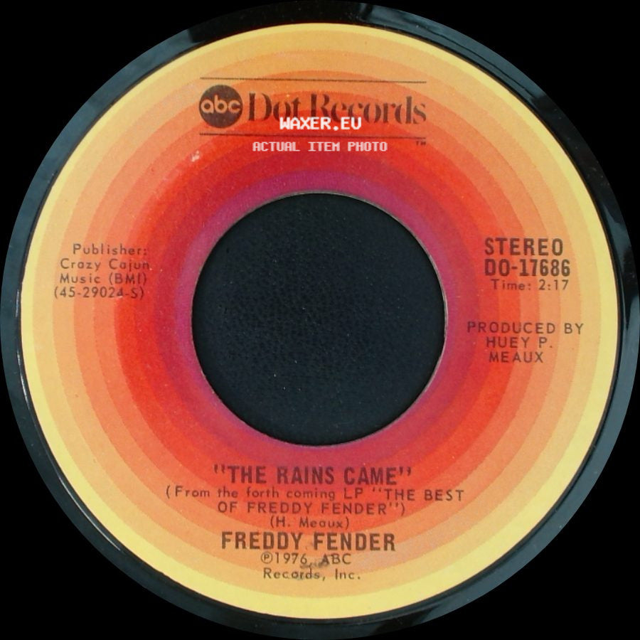 Freddy Fender - Sugar Coated Love / The Rains Came side B