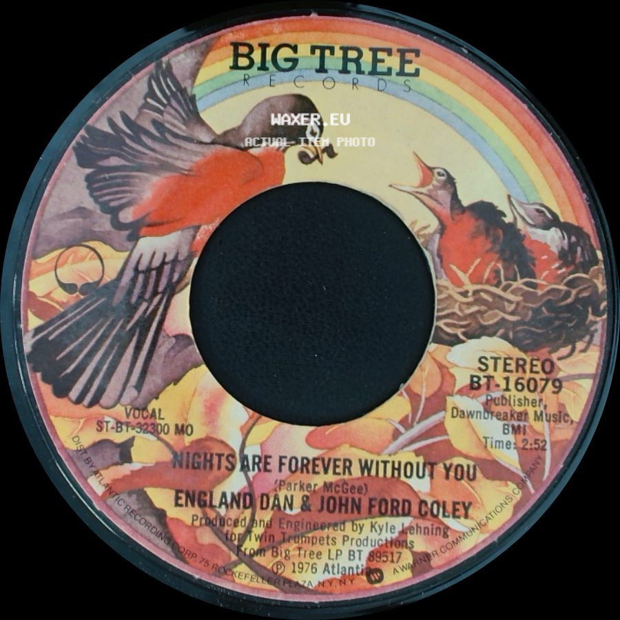 England Dan & John Ford Coley - Showboat Gambler / Nights Are Forever Without You side B