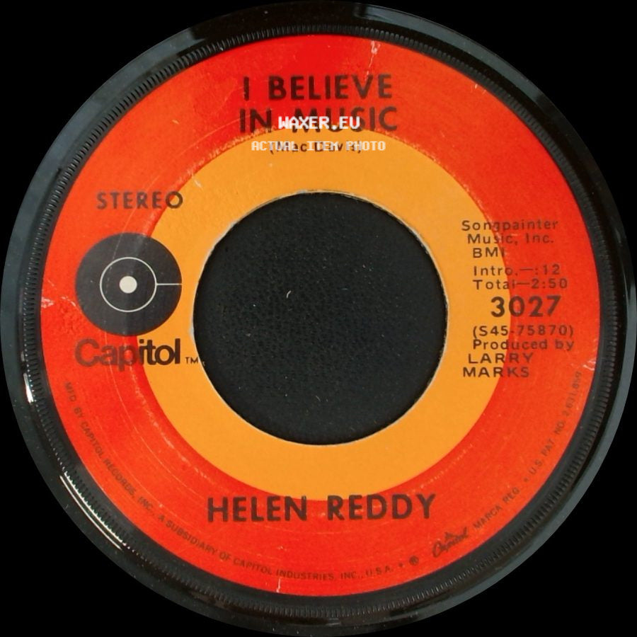 Helen Reddy - I Don't Know How To Love Him / I Believe In Music side B