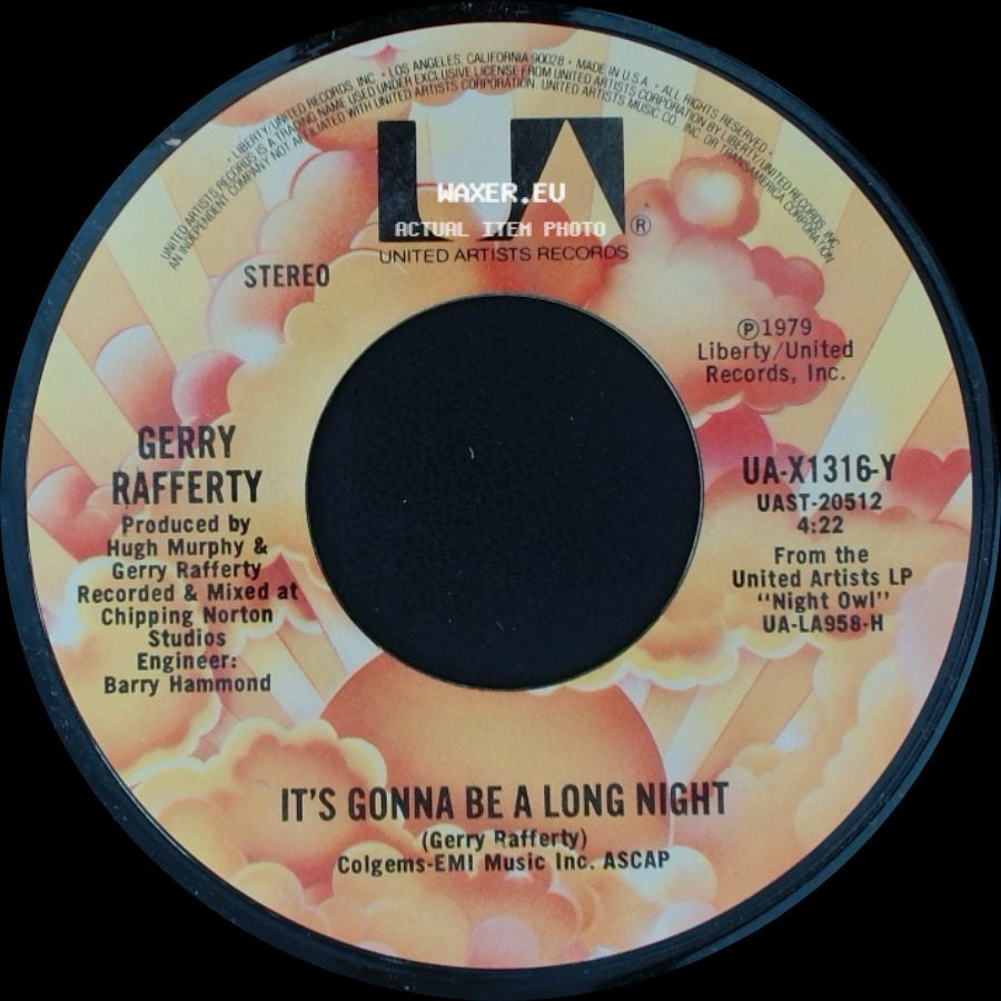 Gerry Rafferty - It's Gonna Be A Long Night / Get It Right Next Time side A