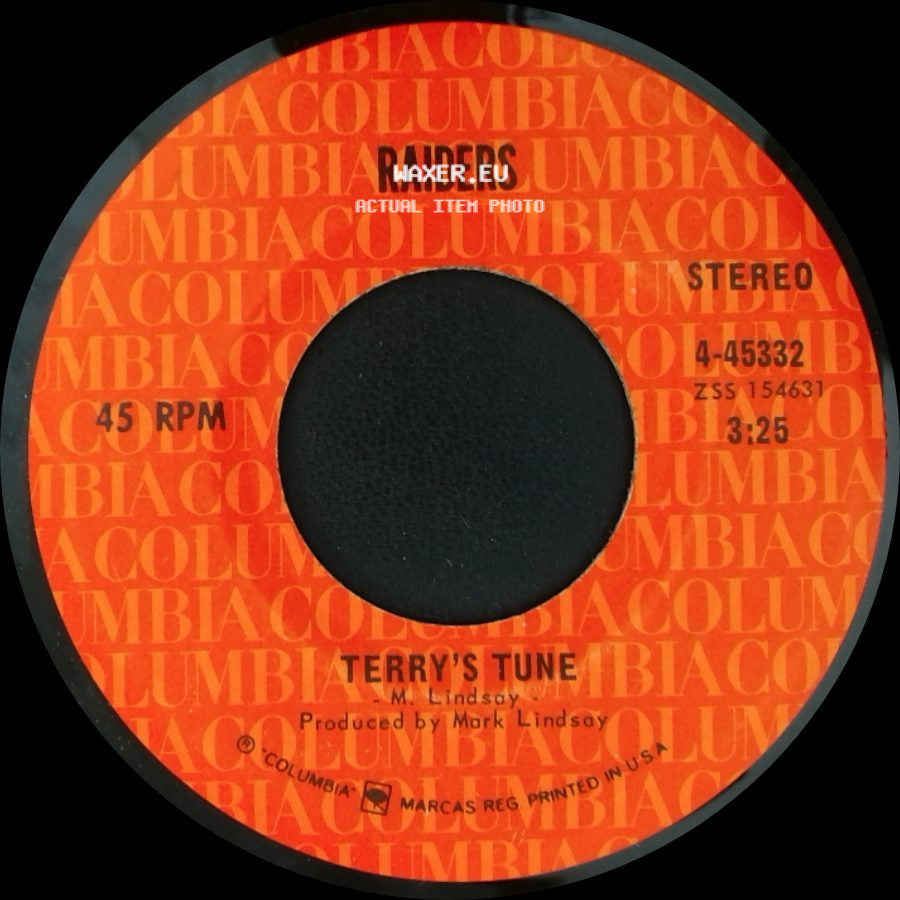 Raiders - Indian Reservation (The Lament Of The Cherokee Reservation Indian) / Terry's Tune side B