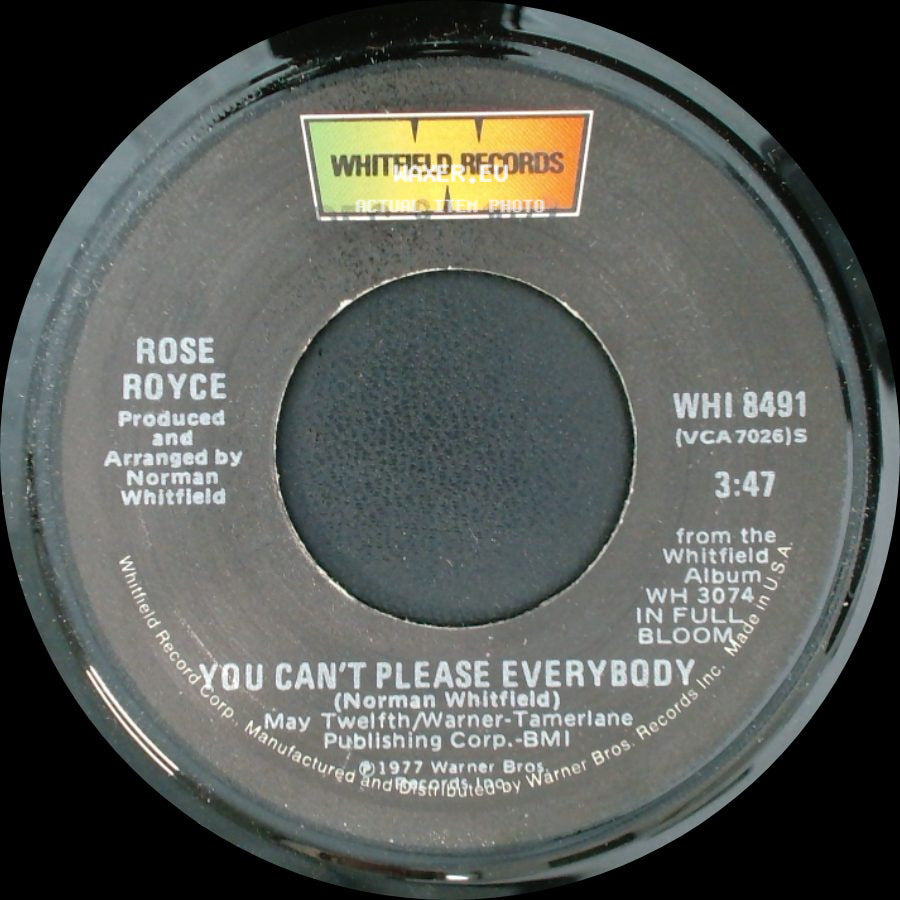 Rose Royce - You Can't Please Everybody / Ooh Boy side A