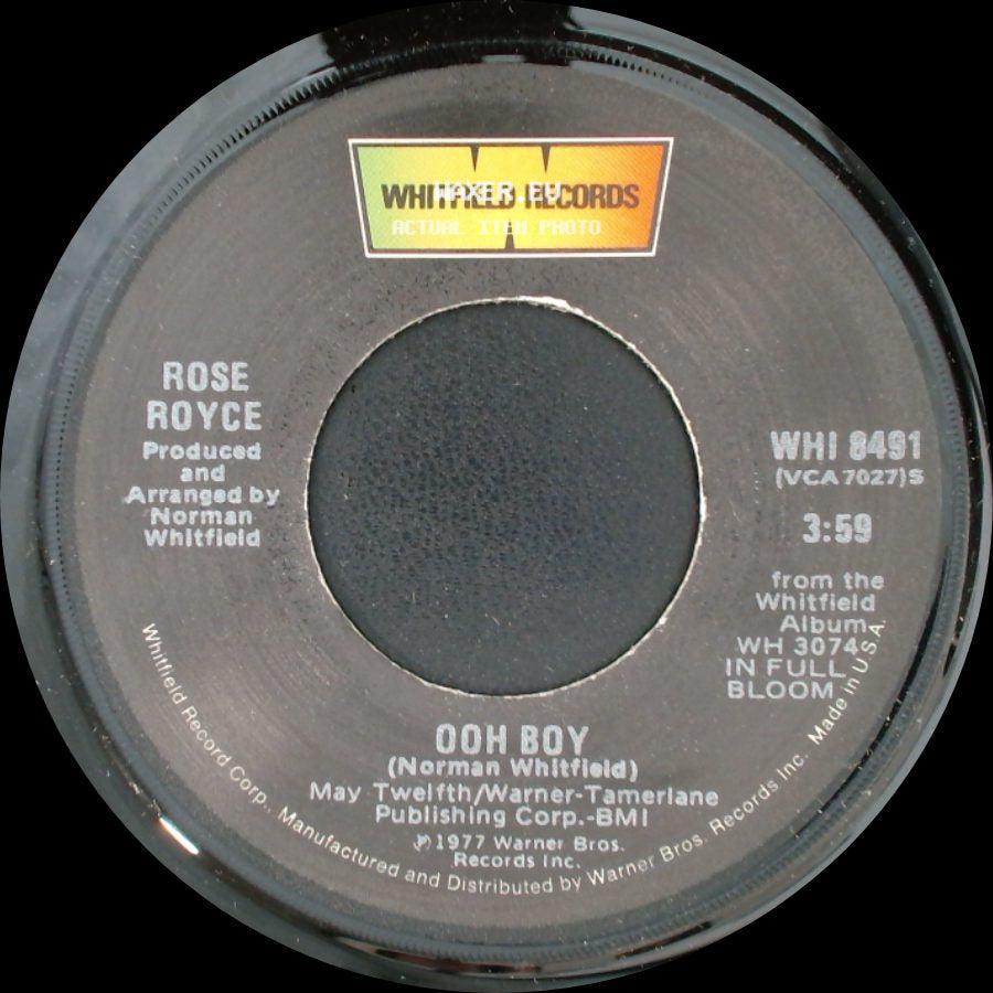 Rose Royce - You Can't Please Everybody / Ooh Boy side B