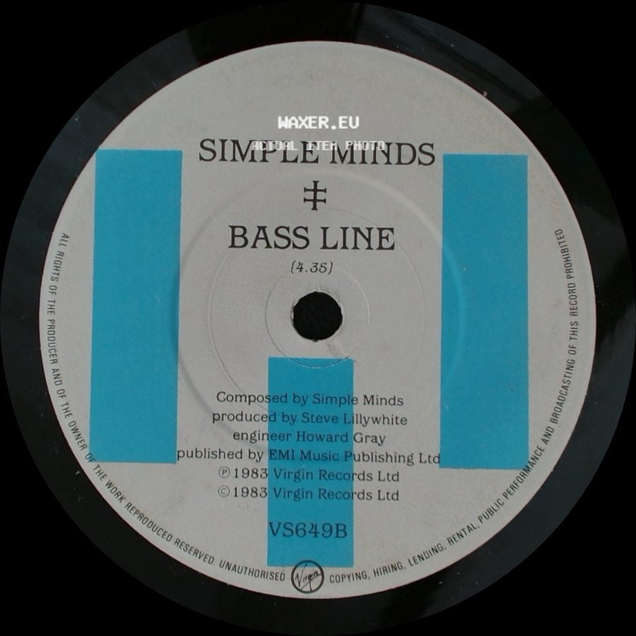 Simple Minds - Speed Your Love To Me / Bass Line side B