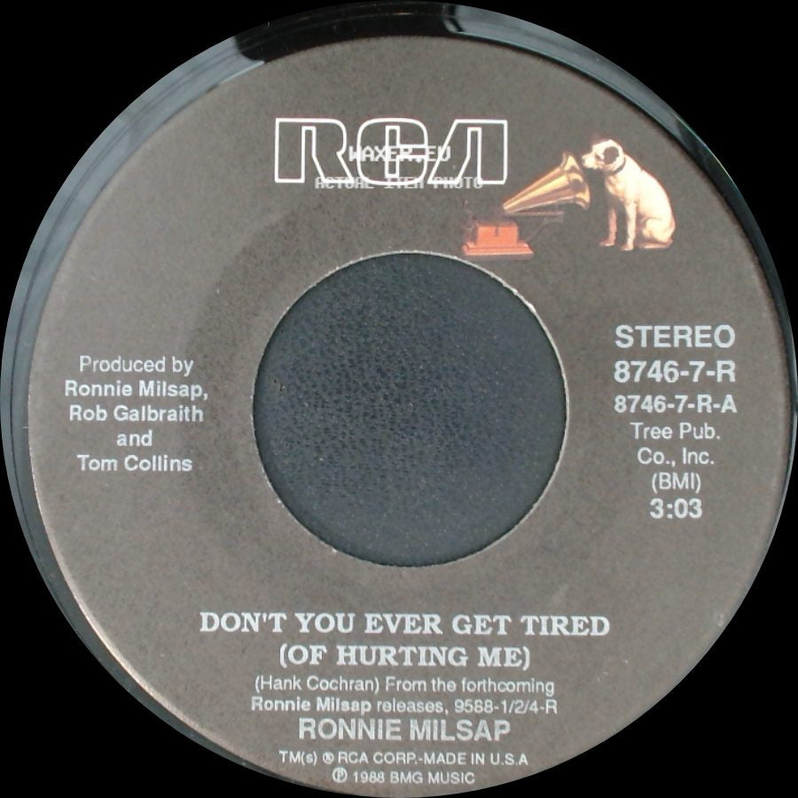 Ronnie Milsap - I Never Expected To See You / Don't You Ever Get Tired (Of Hurting Me) side B