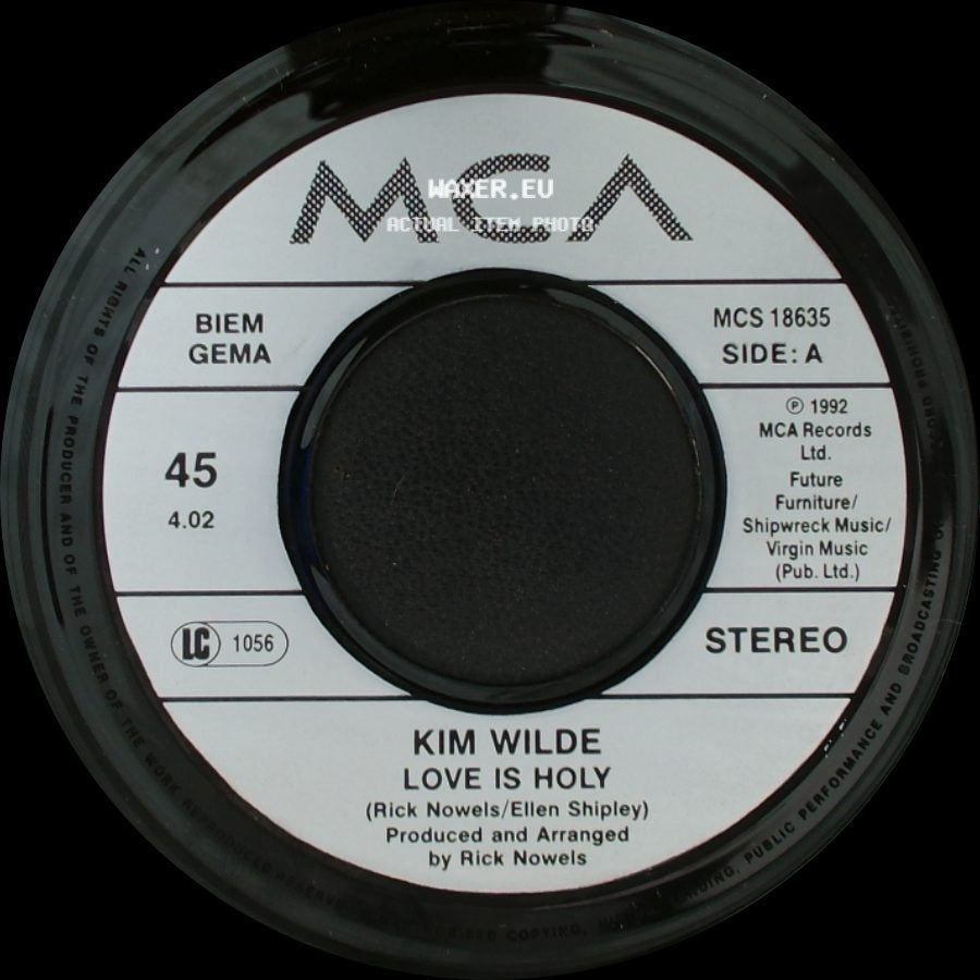 Kim Wilde - Love Is Holy / Birthday Song side A
