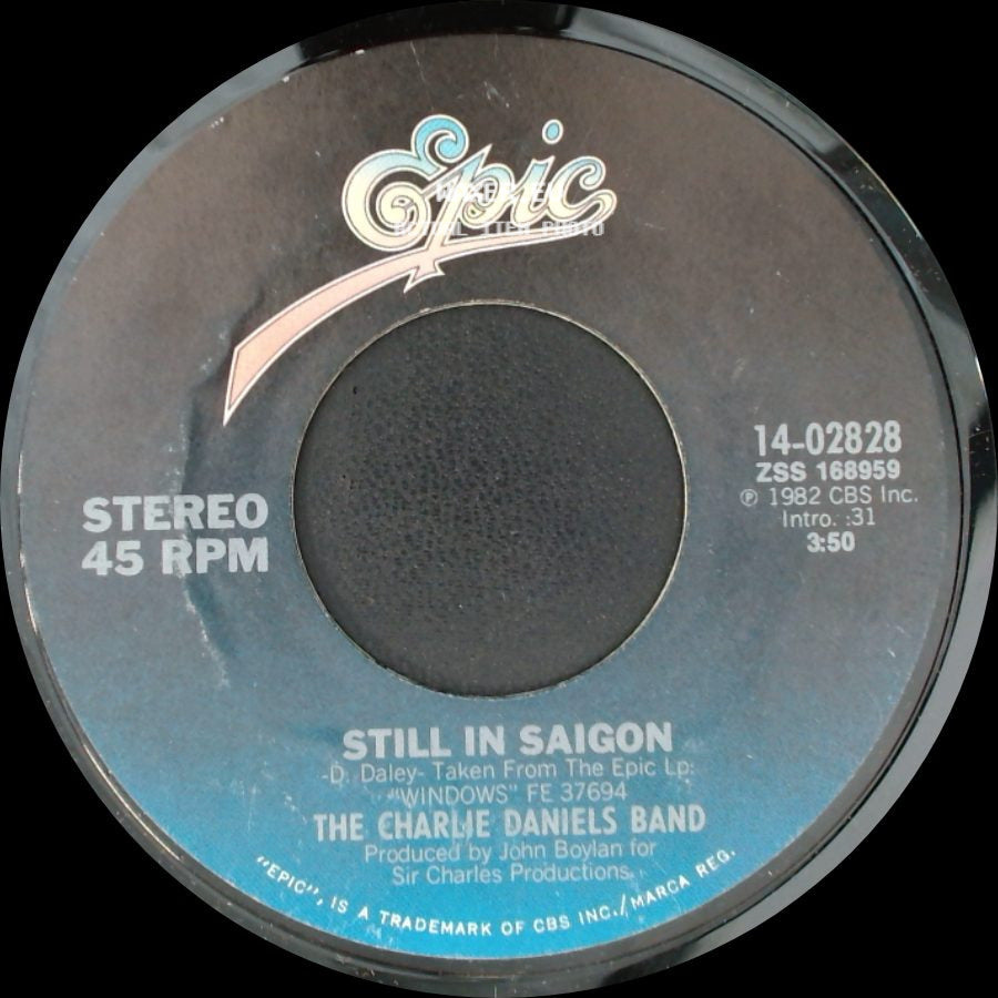 The Charlie Daniels Band - Blowing Along With The Wind / Still In Saigon side B