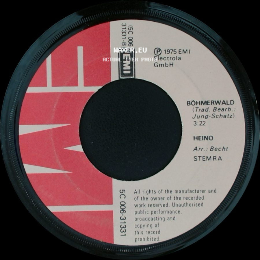Heino - Böhmerwald / Die Schwarze Barbara side A