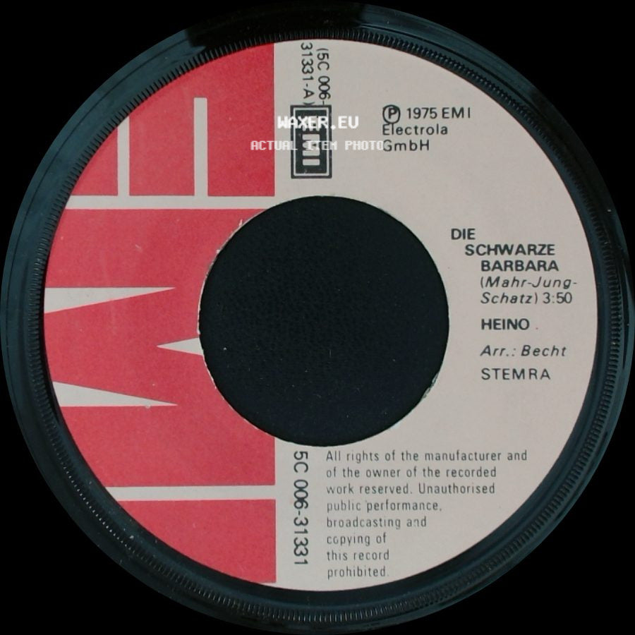 Heino - Böhmerwald / Die Schwarze Barbara side B