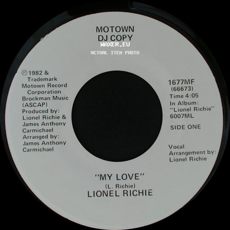 Lionel Richie - My Love / "My Love" side A