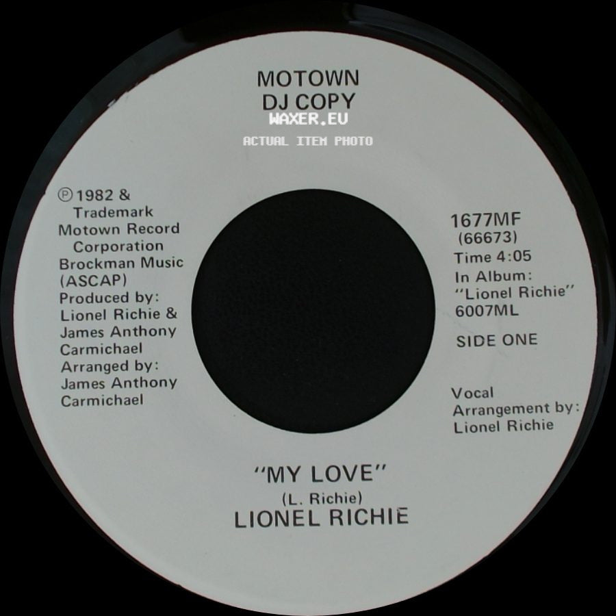 Lionel Richie - My Love / "My Love" side A