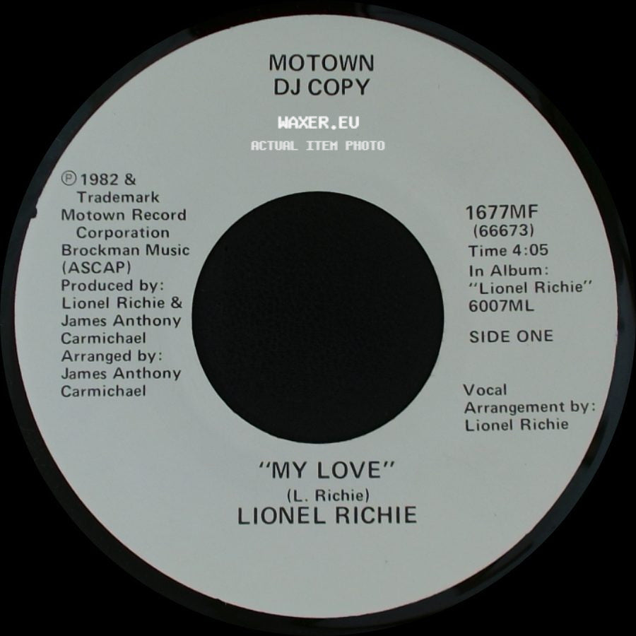 Lionel Richie - My Love / "My Love" side B
