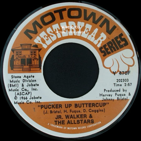Jr. Walker & The Allstars - Pucker Up Buttercup / Shoot Your Shot side A