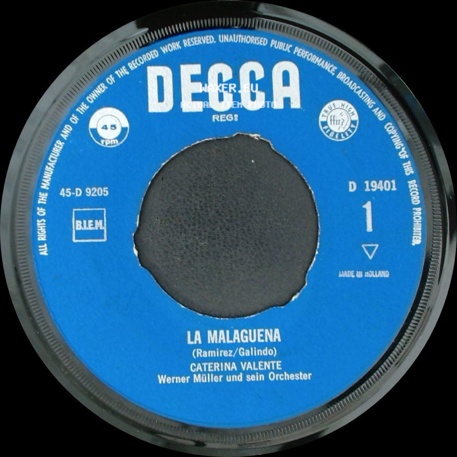 Caterina Valente - La Malaguena / Cu-Cu-Rru-Cu Cu side A