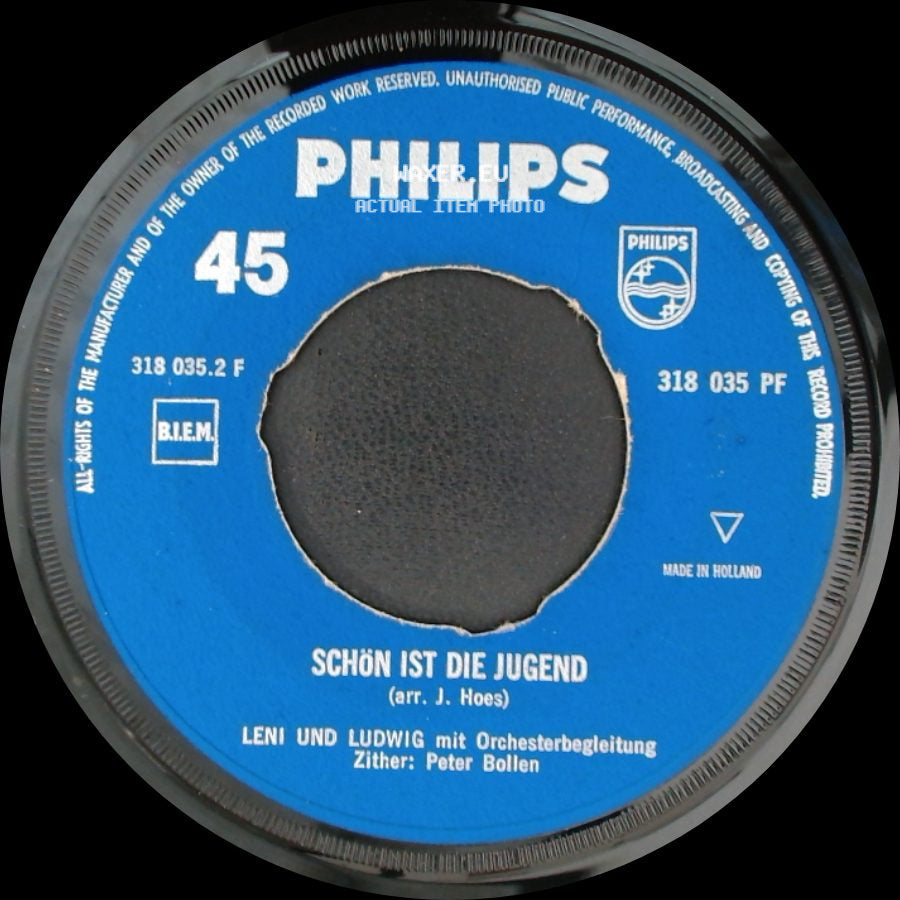 Leni Und Ludwig Mit Orchesterbegleitung / Leni Und Ludwig - Zigeunerkind / Schön Ist Die Jugend side B
