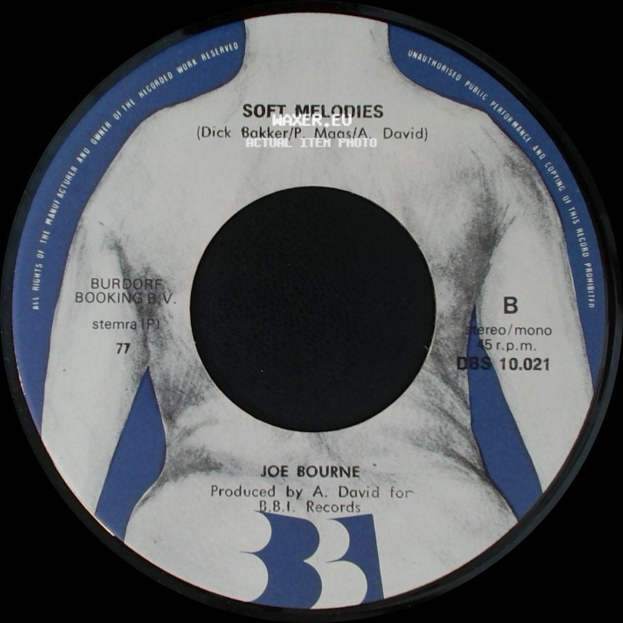 Joe Bourne - Baby You're The One / Soft Melodies side B