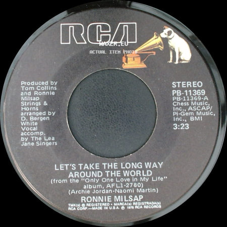 Ronnie Milsap - Let's Take The Long Way Around The World / I'm Not Trying To Forget side A